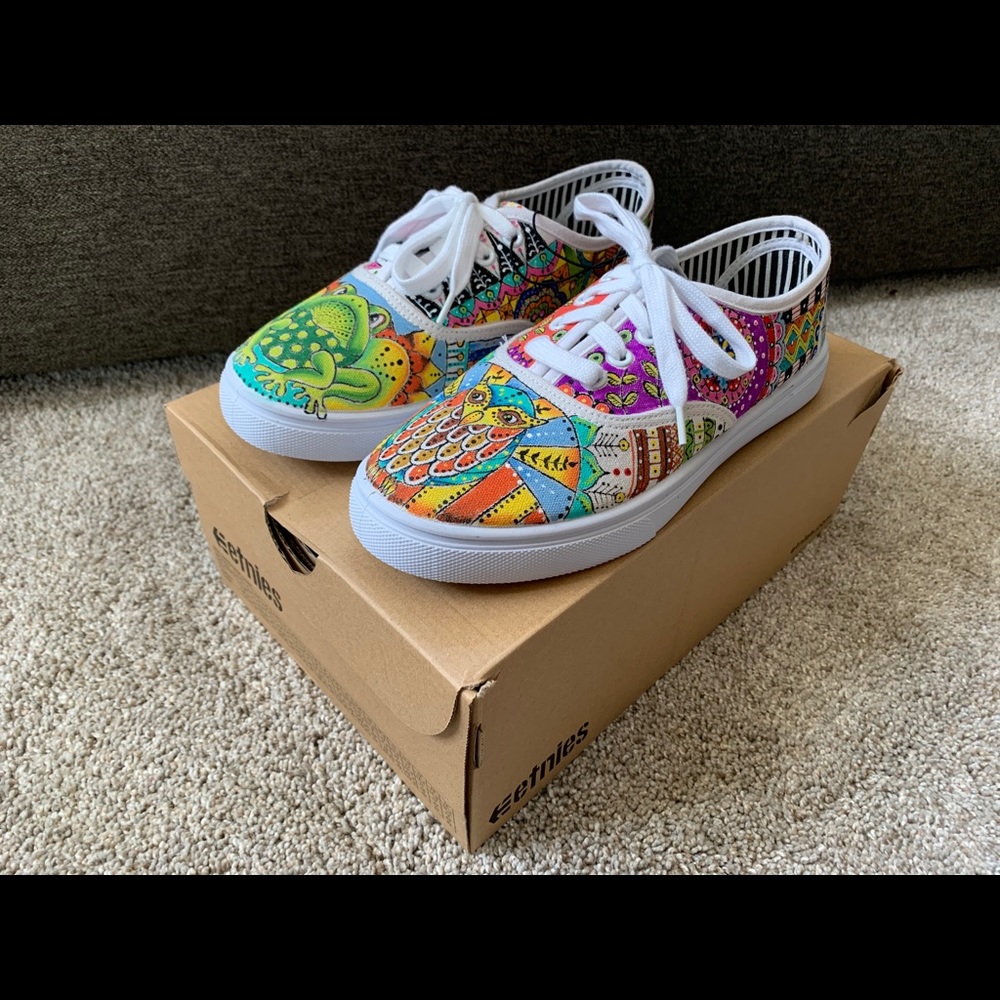 Hand Painted Etnies Shoes